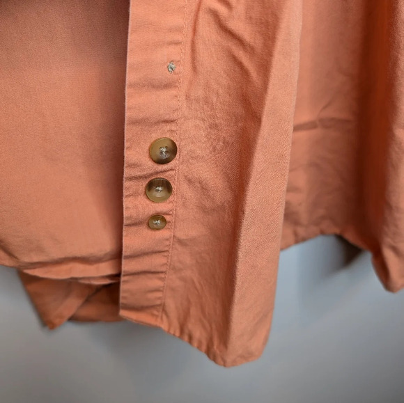 Cabela's Mens Orange Short Sleeve Button Down Fishing Shirt w/ Pockets XL Reg - Picture 8 of 11